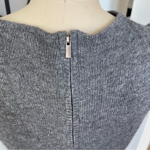 BCBG Max Azria Cashmere wool sweater dress grey heather size small S - Picture 8 of 10